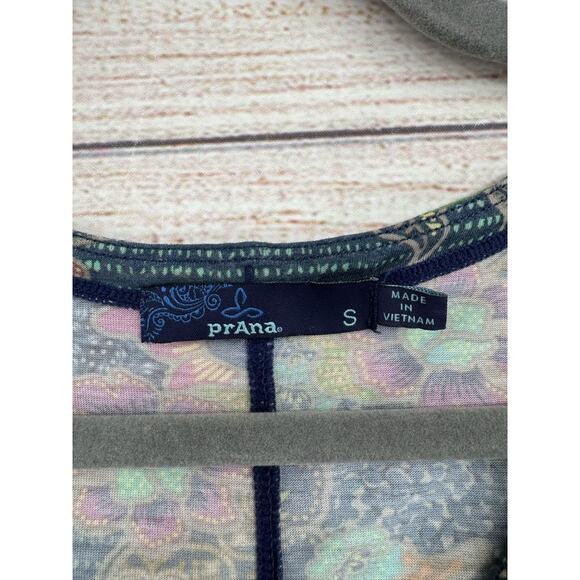 prAna Keoki Tunic Dress Coverup Women's Size Small Blue/Yellow - Picture 8 of 12